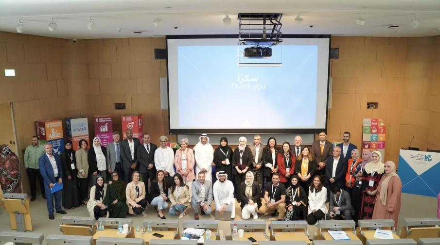 An AAUP Student Majoring in Optometry, Renad Atwan, Participates in the Fourth Annual Meeting of the Academic Network for Development Dialogue in Qatar