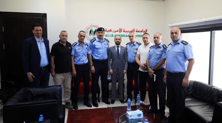 AAUP Receives a Delegation from the Jenin Governorate Police to Discuss Enhancing Security and Stability in the Surrounding Area
