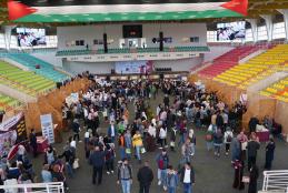 The university hosts Palestinian universities on the guidance day for “Al-Injaz” high school students
